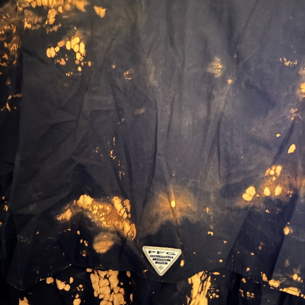 Columbia Sportswear Company PFG Black and Orange Splatter Shirt - Picture 5 of 15